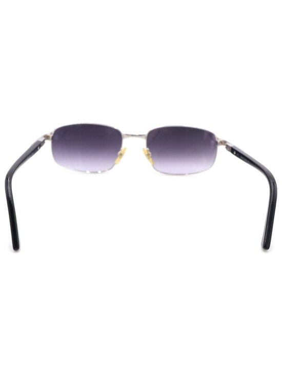 Cartier Santos Sunglasses Dark Purple Lens Silver Frame Eyewear main image 4